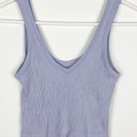 Urban Outfitters Out From Under Drew Seamless Ribbed Cropped Tank Top Light Blue Size Medium Photo 0
