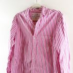 Frank & Eileen Joedy Long Sleeve Button Down Striped Cotton Shirt Pink XS Photo 6