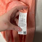 Hugo Boss Womens Nasusi Long Sleeve Orange Stretch Mesh Paisley Midi Dress Large Photo 9