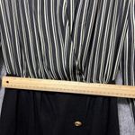 Vintage Popovich Dress Womens Size 10 Black Striped Secretary‎ Long Sleeve Work Photo 4