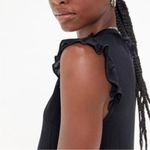 Urban Outfitters UO Gabby Black Ruffle High Neck Flowy Prairie Mini Dress S new Photo 4