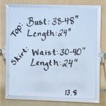 Dress Barn Vintage 2 Piece Y2K Ladies M Black Floral Skirt & Top Ruffle Babydoll Photo 14