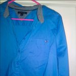 Tommy Hilfiger  blue 1/2 Long sleeve Button down dress shirt Photo 3