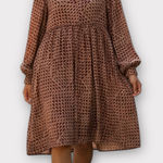 Mango MNG by  Printed Long Sleeve Mini Dress – Size L (NWT) Photo 0