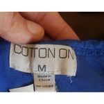 Cotton On Womens Dress Sz Medium Blue Sleeveless Ruched Bodycon Mini Y2K Club Photo 6