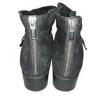 Eileen Fisher Black Tread Tumbled Nubuck Leather Booties Boots Shoes size 8 Photo 4