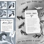 1940s Matrix x Carson Pirie Scott & Co Black Mesh Leather Heeled Oxford Loafers Size 6.5 Photo 12