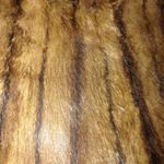 Muskrat Mink Fur Shawl Stole Wrap Vintage Brown Satin Lining Hook Eyelets Size undefined Photo 8