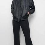 DKNY black organza sheen bomber jacket size large NWT Photo 0