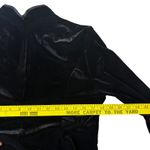 Black‎ Velvet Maxi Dress Pink Rhinestone Beaded Elegant Formal Long Sleeve M VTG Black Size M Photo 8