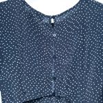 ASOS Design Black Mono Spot Tea Cut Out Jumpsuit Size 12 Photo 7