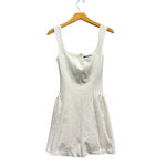 Lulus Roetta White Sleeveless Pleated Mini Dress size Medium NWT Photo 1