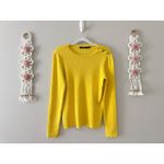 Ralph Lauren Lauren Ribbed Sweater Size XL Crewneck Long Sleeves Gold Buttons Photo 1