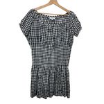 frankie's bikinis  Sadie Dress XL Black Gingham Gauze Babydoll Cottagecore Photo 1