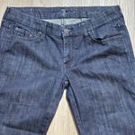 7 For All Mankind  Lexie Jeans 29‎ X 29.5 Blue Dark Curvy Flared Women Photo 2