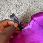 Dreamgirl  Purple Satin Two Piece Robe & Chemise Set SIZE 1X/2X Photo 2
