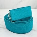 Blue Striped Stretch No Buckle Belt Strap Size XL Photo 3