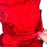 NBD  Jake Gown Strapless Corset Maxi Dress Rosette Detail Red Photo 5