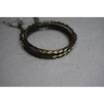 Source Unknown Vintage Stackable Black Metal Rhinestone Accent Beaded Tassel 2 Bracelets Photo 2