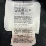 Old Navy Black Chiffon Floral Print Ruffle Short Sleeve Keyhole Blouse Top Sz L Photo 4