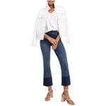 Spanx High-Rise Cropped Two Tone Denim Flare Jeans Style #20231R, Small Photo 3