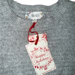 Pink Rose  Women's Gray Ribbed Sweater Photo 2