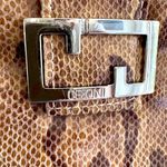 Cecconi Vintage Brown Snakeskin Print Italian Leather Shoulder Bag Photo 3