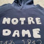 Notre Dame patchwork quilted embroidered hoodie Blue Size M Photo 7