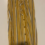 Mimi Chica Dress Yellow Striped button up dress lightweight Photo 0