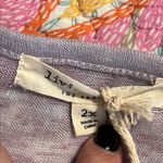 Living Doll  size 2X women’s lavender knit pullover top long sleeve crochet trim Photo 4