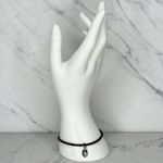 Lion Crest Charm Black Stretch Bracelet Photo 1