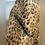 White Stag VTG  Leopard Print Faux Fur Coat Jacket Zip Up Jacket Hippie Size M L Photo 5