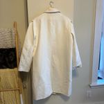 JustFab Puff Sleeve Faux Wool Coat in Cream Size XXL Photo 2