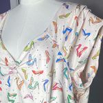 Dolly and Dotty Lily Stiletto Print Off Shoulder Dress Size 16 White Photo 8