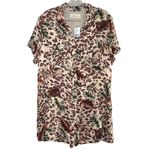 Urban Outfitters NWT UO Jungle Shirt Romper women's medium boho tropical safari resort vacation Photo 1