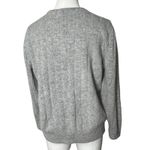 Vintage Angora Lambswool Pearl Beaded Cable Knit Cardigan Gray Hong Kong S Photo 4