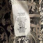 Audrey  Black and gold  Paisley Print Open Front Cuff Sleeve Chiffon Long Kimono. Photo 6