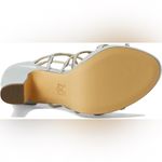 Nina Sassie Crystals Bridal Cocktail Party High Heels Women's 8 True Silver Photo 4