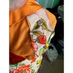 maxi dress floral flower power boho orange purple Photo 12