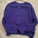 Nike Purple  Cropped Sweatshirt Photo 0