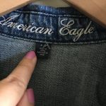 American Eagle  Outfitters‎ Blue Denim Jean Jacket Women Size Small Crop Photo 2