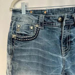 Miss Me Jeans Mid Rise Bootcut Embellished Back Pockets Cropped Womens Sz 30 Photo 4