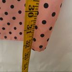 Mini Dress Pink Black Polka Dot Lace Detail Summer Flowy Party Vacation Cute Photo 7