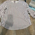 Adrianna Papell  large striped blouse Photo 5