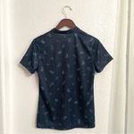 Nike Womens Shirt Top Blue Paisley Dri-Fit Victory Golf Short Sleeve Size Medium Photo 1