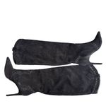 Schutz - Eliana Suede Knee-High Stiletto Heeled Boots Black Sz 8 Photo 3