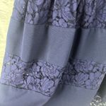 Betsey Johnson Navy Lace Coquette Twee Feminine Girly Fit & Flare Dress Size 4 Photo 4