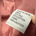 Talbots  Silk Shantung Jacket Blazer Elegant Party Dusty Rose NWT Open Front 20 Photo 3
