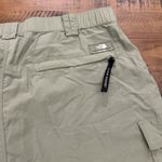 The North Face  Womens Aphrodite Shorts Size LARGE army Green Performance Stretch EUC Photo 3