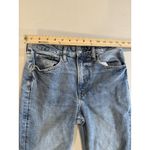 H&M  Jeans Womens 27" Light Wash Denim Stretch Skinny Slits High Rise Travel Photo 6